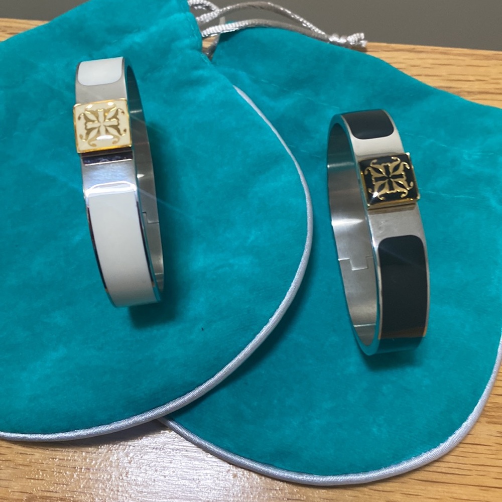 Rustic Cuff Bracelets - 2 Bracelets With 2 Pouches - image 5